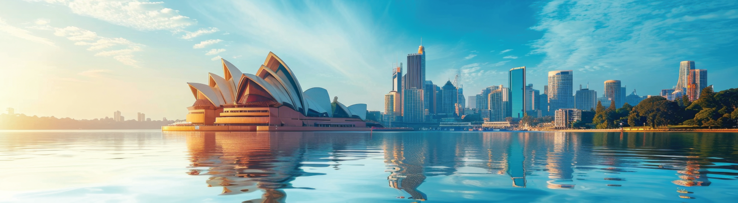 Sydney skyline with Opera House